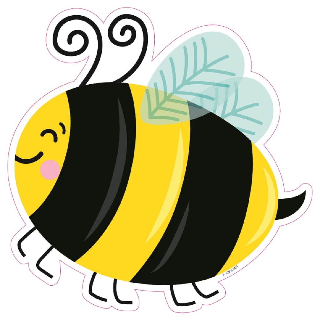 Bees 6” Designer Cut-Outs | Teacher Direct